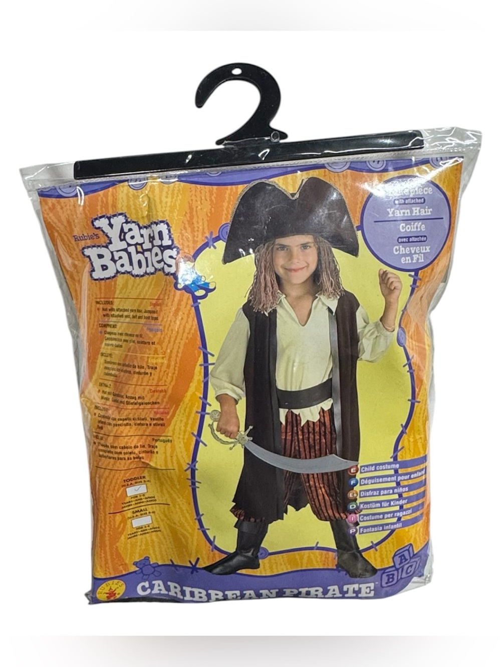 Rubie’s brand toddler size (2-4) Caribbean Pirate costume brand new in packaging